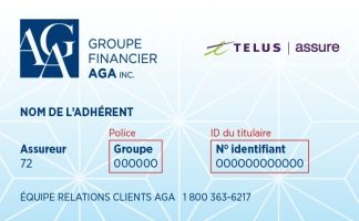 Exemple de carte pour Groupe financier AGA inc.