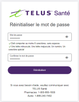 Réinitialiser le mot de passe