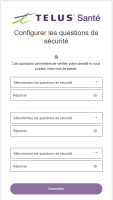 Configurer les questions de sécurité