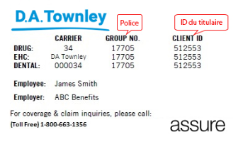 Exemple de carte pour D.A. Townley